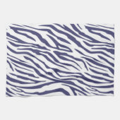 Navy Blue Zebra Muster Geschirrtuch (Horizontal)