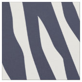 Navy Blue Zebra Print Large Scale Stoff (Nahaufnahme)