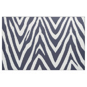 Navy Blue Zebra Print Large Scale Stoff (Fat Quarter (45,7 x 55,9 cm))