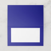 Navy Blue Zent Style Platzkarten (Außenseite Aufgefaltet)