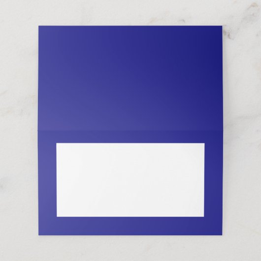 Navy Blue Zent Style Platzkarten (Außenseite Aufgefaltet)