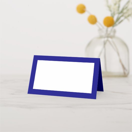 Navy Blue Zent Style Platzkarten (Vorderseite)