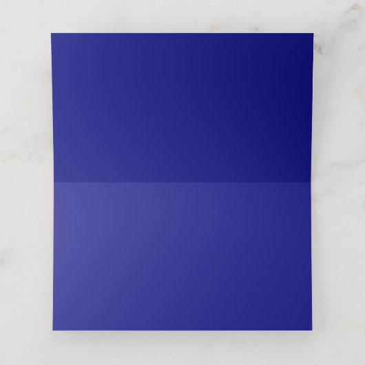 Navy Blue Zent Style Platzkarten (Innenseite Aufgefaltet)