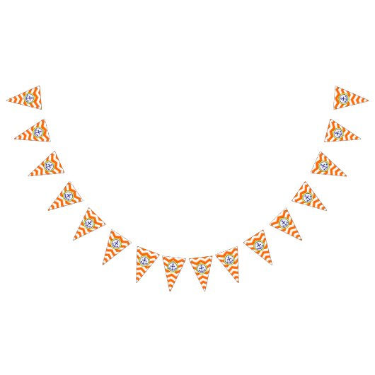 Navy Blue Zickzack Anchor Narrow Black Roundel Wimpelkette (Alle)