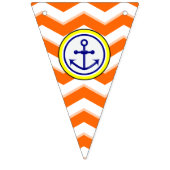 Navy Blue Zickzack Anchor Narrow Black Roundel Wimpelkette (Dritte Fahne)