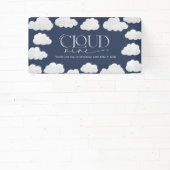 Navy bluecloud neun Dusche modern stilvoll Banner (InSitu)