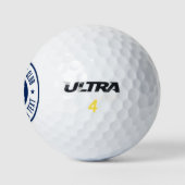 Navy BlueGolf Theme Club Name Golfball (Logo)
