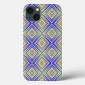 Navy Blues Alternative Diamond Pattern Case-Mate iPhone Hülle (Rückseite)