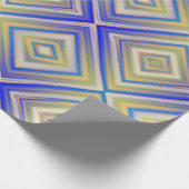 Navy Blues Alternative Diamond Pattern Geschenkpapier (Ecke)
