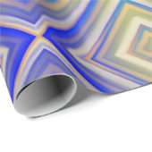 Navy Blues Alternative Diamond Pattern Geschenkpapier (Rolleneckpunkt)