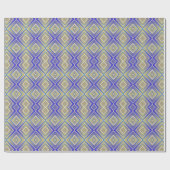 Navy Blues Alternative Diamond Pattern Geschenkpapier (Flach)