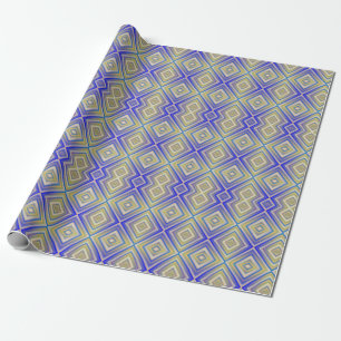 Navy Blues Alternative Diamond Pattern Geschenkpapier