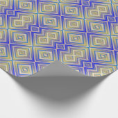 Navy Blues Alternative Diamond Pattern Geschenkpapier (Ecke)