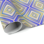 Navy Blues Alternative Diamond Pattern Geschenkpapier (Rolleneckpunkt)