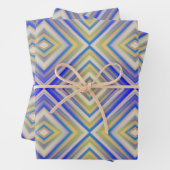 Navy Blues Alternative Diamond Pattern Geschenkpapier Set (Beispiel)