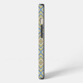 Navy Blues Alternative Diamond Pattern iPhone Hülle (Linke Seite)