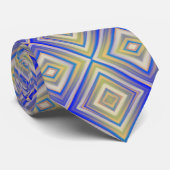 Navy Blues Alternative Diamond Pattern Krawatte (Gerollt)