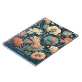 Navy Blümchen Notizblock (Linke Seite)