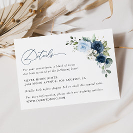 Navy-Blume, Blüten, Blumenzwiebeldetails Begleitkarte