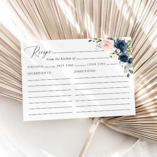 Navy Blume, rosa Blume, Brautparty Rezept