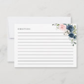 Navy Blume, rosa Blume, Brautparty Rezept (Rückseite)