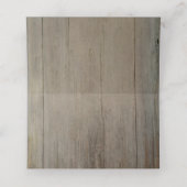 Navy Blume und String Lights rustikal Platzkarte (Innenseite Aufgefaltet)