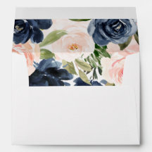 Navy Blush Blume Jeden Anlaß Bridal Wedding