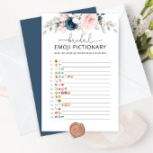 Navy Blush Brautparty Emoji Pickgame