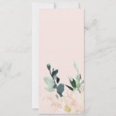 NAVY BLUSH FLORAL BUNCH WATERCOLOR BRAUTPARTY EINLADUNG (Rückseite)