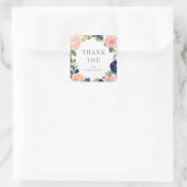 Navy Blush Gastgeschenk Hochzeit Stickers #NBC (Tasche)