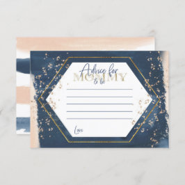 Navy Blush Gold Advice für Mama, um Karten zu werd