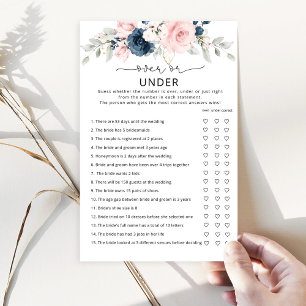 Navy Blush Over oder unter Brautparty