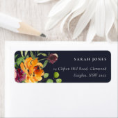 NAVY BLUSH YELLOW ORANGE FLORAL BUNCH ADRESSE (Insitu)