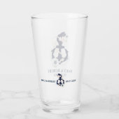 Navy-Blütenbootanker Glas (Rückseite)