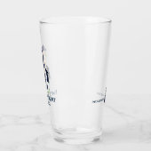 Navy-Blütenbootanker Glas (Links)