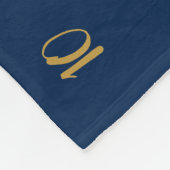 Navy Boho Baby Girl Milestone Monthly Baby Blanket Fleecedecke (Ecke)