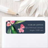 NAVY BOHO PINK CHRIST THORN CACTI BLOOM ADRESSE (Insitu)