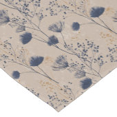 Navy Botanical Wildflower Table Runner Kurzer Tischläufer (Ecke)