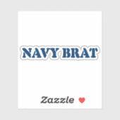 NAVY BRAT AUFKLEBER (Blatt)