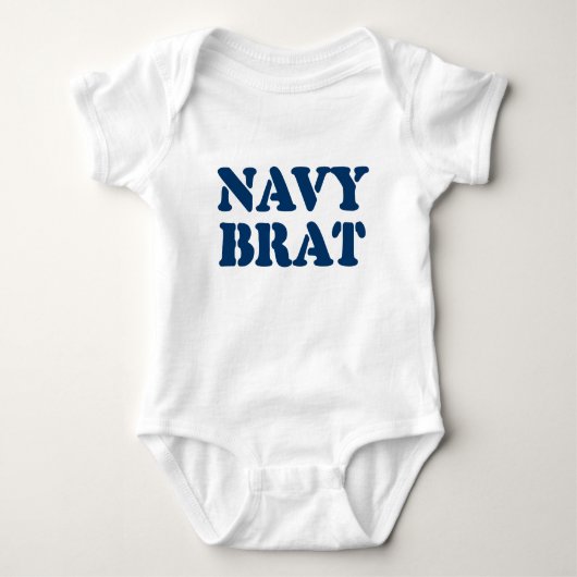 NAVY BRAT BABY STRAMPLER (Vorderseite)