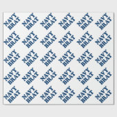 NAVY BRAT GESCHENKPAPIER (Flach)