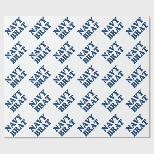 NAVY BRAT GESCHENKPAPIER (Flach)