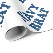 NAVY BRAT GESCHENKPAPIER (Rolleneckpunkt)