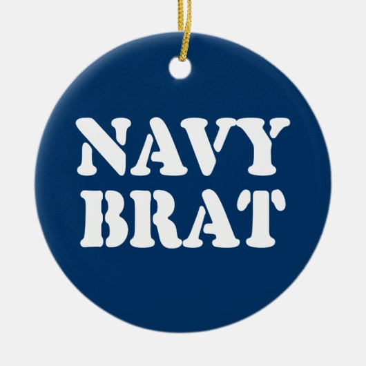 NAVY BRAT KERAMIK ORNAMENT (Vorne)