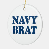 NAVY BRAT KERAMIK ORNAMENT (Links)