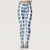 NAVY BRAT LEGGINGS (Vorderseite)