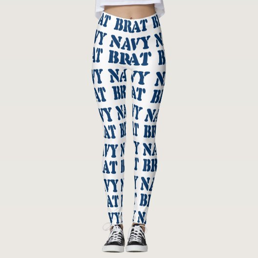 NAVY BRAT LEGGINGS (Vorderseite)