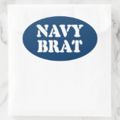 NAVY BRAT OVALER AUFKLEBER (Tasche)