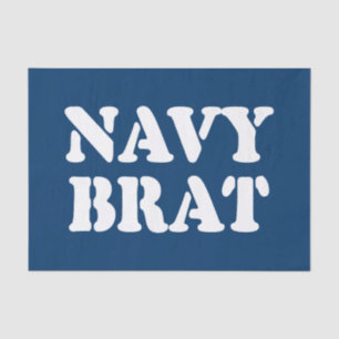 NAVY BRAT SEIDENPAPIER