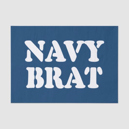 NAVY BRAT SEIDENPAPIER (Vorderseite)